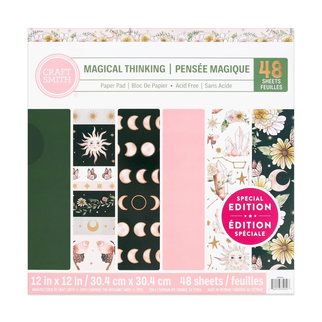 Craft Smith Magical Thinking Paper Pad, 12&#x22; x 12&#x22;